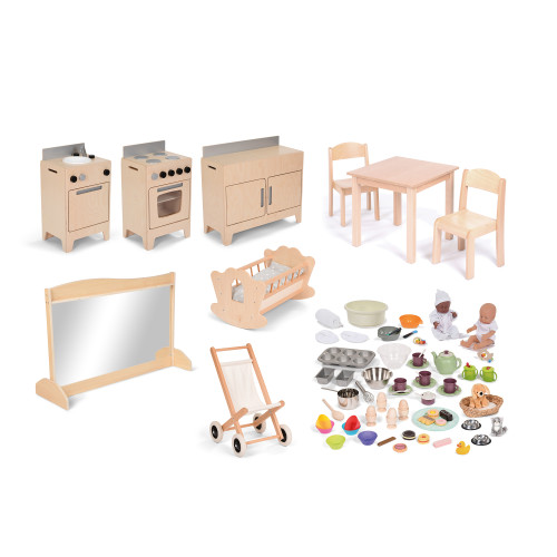 Complete Domestic Role Play Area Set 2-3yrs (with resource)