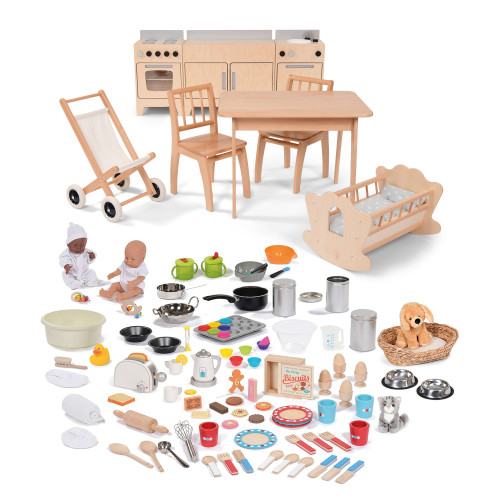 Complete Domestic Role Play Area Set 3-4yrs (with resources)