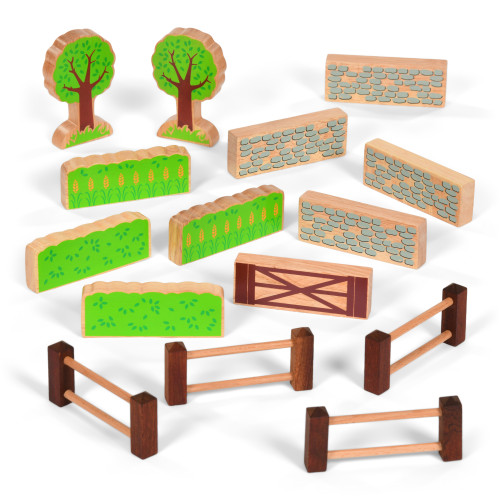 Wooden Rural Landscape Set