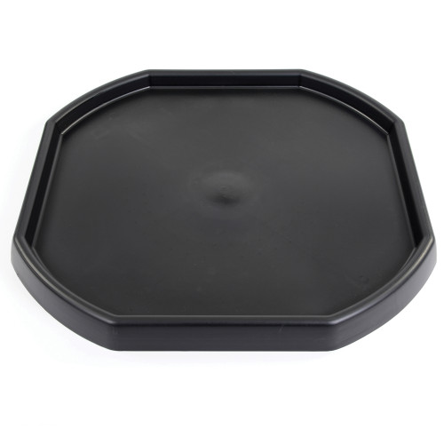 Large Black Octagonal Plastic Sand Tray