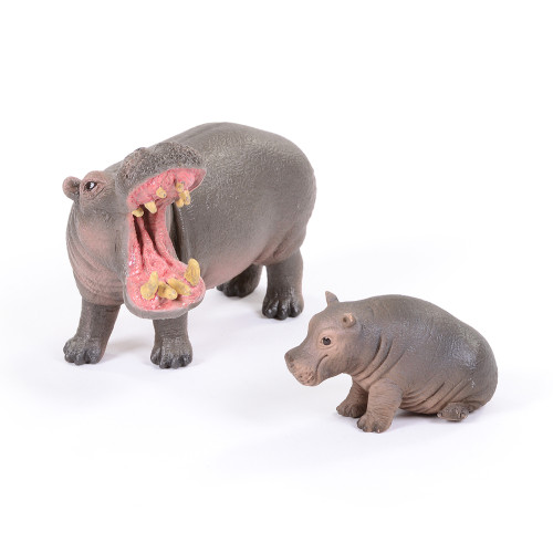 Small World Hippopotamus Family Set