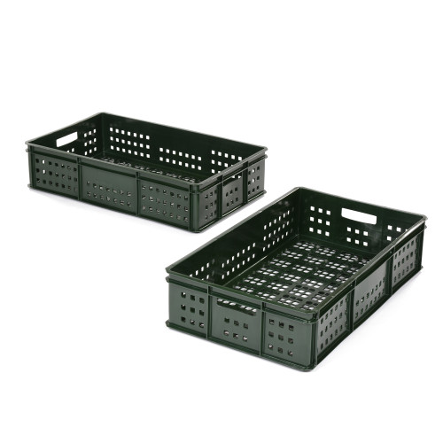 Set of Dark Green Play Crates