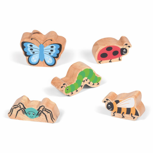 Small World Set of Wooden Mini Beasts