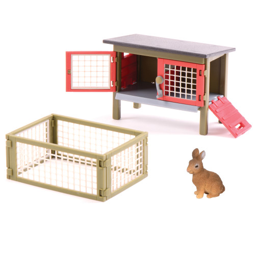 Schleich rabbit hutch top set