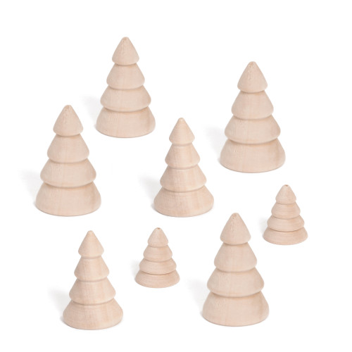 Set of Mini Wooden Trees