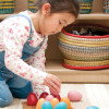 Set of Large Colourful Baskets with Lids