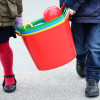 Set of Coloured Trugs