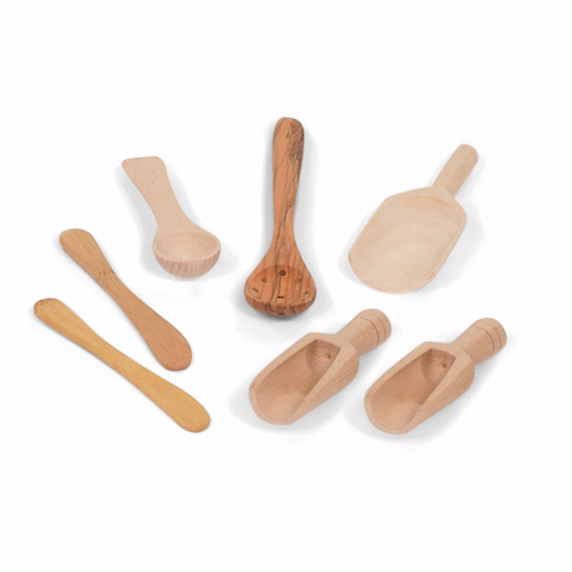 Small Wooden Scoops