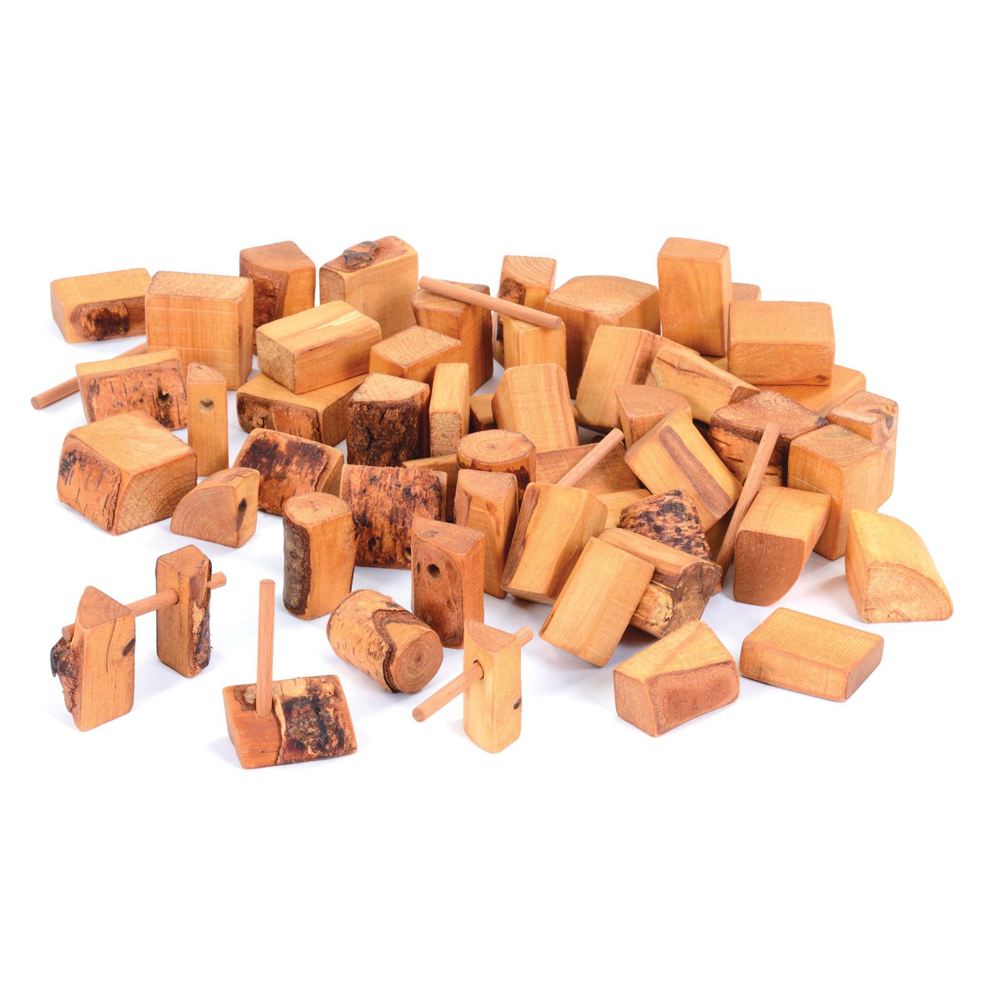 Natural Wooden Blocks Set (3kg)